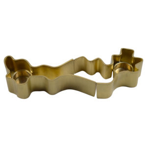 Ensemble de 2 bougeoirs dorés brillants, porte-bougie en métal de haute qualité, support de bougie de table, décoration de Noël - Product Image 1