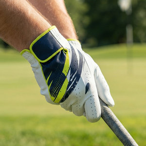 Exceptional <b>Grip</b> Unisex Golf <b>Gloves</b> Windproof Skin Friendly Leather <b>Gloves</b> Minimalistic Tactical Sublimation Design Golf <b>Gloves</b> - Product Image 4