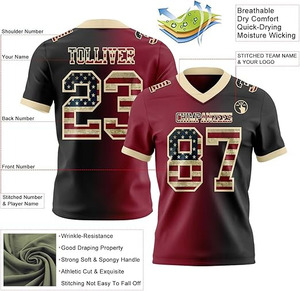 Maillots de football sublimés personnalisés – Uniformes d'équipe à dégradé personnalisé - Product Image 2