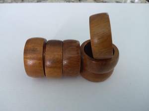 Meilleures ventes : Anneaux de serviette en bois d'acacia, porte-serviettes en bois pour fêtes, réceptions de mariage, réunions de famille - Product Image 5