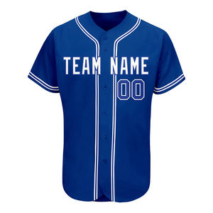 Camiseta de Béisbol Personalizada con Botones para Hombres, Mujeres, Jóvenes y Niños, Personalizada con Nombre, Número y Logotipo, Tallas Grandes Disponibles - Product Image 1