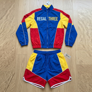 Regal Three Windbreaker Tracksuit Set Black White Color Block Custom Full Sleeve Zipper Sporty <b>Wind</b> <b>Breaker</b> Unisex - Product Image 5