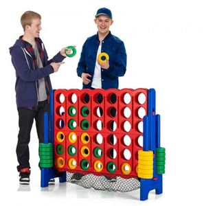 Juego de Piso Gigante 4 en Raya con Red de Almacenamiento para Recreación al Aire Libre - Product Image 4