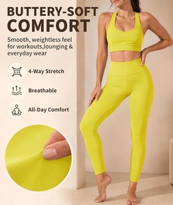 Womens High Waist Seamless <b>Leggings</b> Stretch Yoga Pants Gym Workout Tummy Control Squat Proof Breathable Full Fitness Activewear - Product Image 2