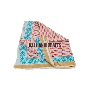 Women's Cotton Beach Sarong Indian Hand Block Print Summer Pareo <b>Dress</b> Quick Dry Feature Long Sleeves Tie Beach Wear Gift Her - Product Image 2