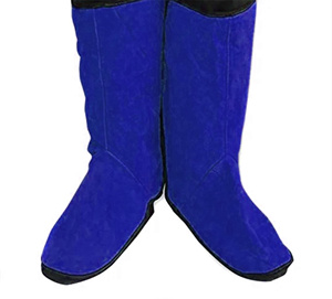Couvre-chaussures de sécurité en cuir de vachette pleine fleur robuste et écologique pour le soudage, protection industrielle certifiée CE, ignifuge - Product Image 6