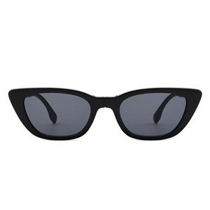 Lunettes de soleil de voyage œil de chat à monture ovale tendance 2025 pour femmes et hommes, style vintage années 90, monture pliable, logo personnalisé, verres étroits et fins - Product Image 3