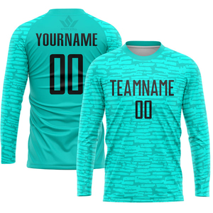 Maillot de football personnalisé pour homme, sublimé, avec nom et numéro d'équipe, col rond, manches courtes, 100 % polyester, anti-humidité, uniforme d'équipe adulte - Product Image 5