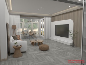 Xương cá nước sồi cách âm 100% không thấm nước tùy chỉnh thiết kế trong nhà thiết kế hiện đại cho căn hộ - Product Image 4