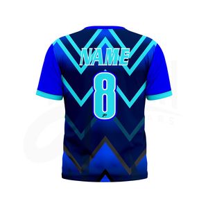 T-shirt col rond 100% polyester pour homme, impression par sublimation, design personnalisé, faible MOQ, par MAFHH WEARS - Product Image 3