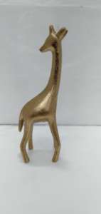 Figurines d'animaux élégantes en métal, finition argent et or, décoration pour salon et couloir - Product Image 6