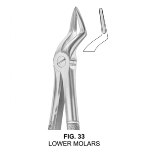 Pinzas de Extracción Fig. Raíces superiores 51A (patrón inglés) |   Acero Inoxidable de Primera Calidad - Product Image 1