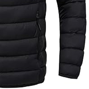 Meilleur prix pour les vestes matelassées pour hommes, nouveau style, qualité durable, étiquette personnalisée, toile, saison hivernale, fermeture éclair - Product Image 3