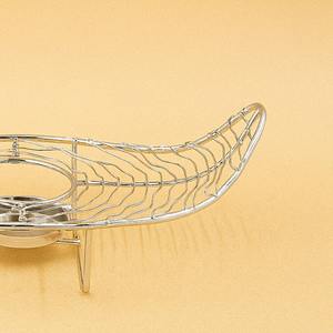 Modern Silver Wire Mesh <b>Tealight</b> Candle <b>Holder</b> Leaf Shape Metal Votive Stand for Wedding Table Centerpiece Home Decor Ornament - Product Image 2