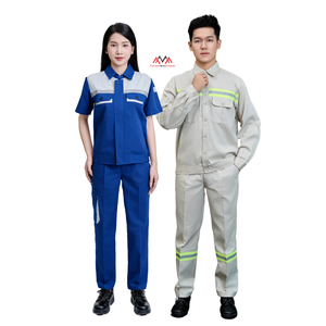 TOP QUALITY Breathable <b>Welding</b> Clothes Worksuit Engineer Industrial Uniform Unisex clothing factory work style sets FMF factory - Product Image 2