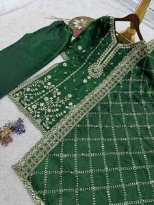 Presernting New Ready To Wear Spacial Fancy Design Heavy Embroidery And Sequence Work <b>Top</b> - Plazzo With Dupatta - Product Image 3