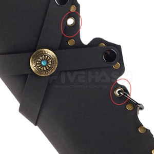 Sacoche à flèches en cuir artisanale de qualité supérieure, durable, avec coutures robustes, sangle réglable confortable pour la chasse - Product Image 4