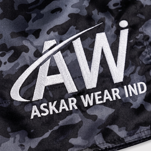 Shorts de boxe Askar vert avec ceinture dorée, sérigraphie, coupe ample, unisexe, 100 % polyester, légers, pour arts martiaux - Product Image 3