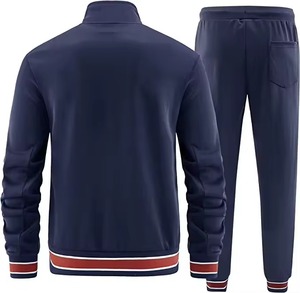 Ensemble de survêtement de sport décontracté 2 pièces pour homme, avec fermeture éclair intégrale, qualité supérieure, pour l'entraînement et le jogging 2026 - Product Image 2