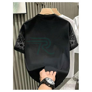 Camiseta de Hombre Informal, Estilo Vintage, Cuello Redondo, Corte Regular, Manga Corta, Tejido de Punto, Spandex/Algodón, Transpirable, Ecológica, de Secado Rápido - Product Image 2