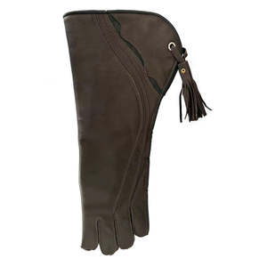 Guantes de Cetrería de Cuero Natural Duradero de Varias Capas, Gran Protección para la Mano Izquierda, en Oferta - Product Image 4