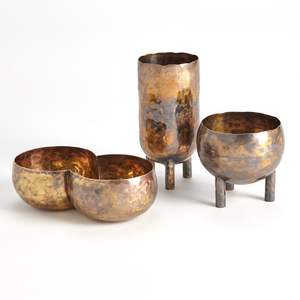 Maceta Redonda de Metal Dorado para Hogar y Jardinería Interior, Ecológica y de Calidad Premium - Product Image 2