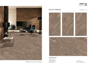 กระเบื้องพอร์ซเลนอัลตร้าแมท 600x1200 ขนาดใหญ่พิเศษ คุณภาพพรีเมียม สำหรับผนังและพื้น ดีไซน์ทันสมัย สำหรับตกแต่งภายในและภายนอก - Product Image 2