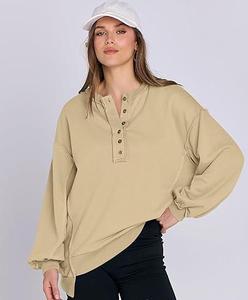 Sudadera de Forro Polar con Capucha para Mujer, Estilo Oversize, Manga Larga, Informal, para Uso Diario, Estilo Urbano y de Descanso - Product Image 1