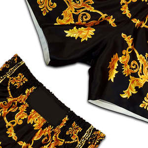 Pantalones Cortos de Muay Thai Negros Personalizados con Mi Logotipo, Pantalones Cortos de Muay Thai y Kick Boxing - Product Image 6