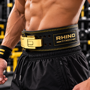 เข็มขัดรัดเอวยกน้ำหนัก Rhino Fitness สีชมพู ทำจากนีโอพรีน แบบพันรอบตัว ป้องกันอย่างมืออาชีพ ปรับระดับได้ ช่วยพยุงหลังส่วนล่าง - Product Image 2