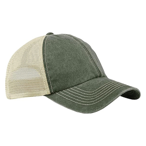 Casquettes 6 panneaux en sergé de coton délavé effet vieilli, durables, légères, confortables, nouvelle tendance, haute qualité, pour adultes - Product Image 1