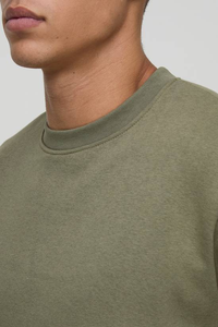 High Quality Men's Crew Neck Custom Logo 100% Cotton 350gsm Winter Eco-Friendly Fleece Blank <b>Sweatshirt</b> Comfortable Breathable - Product Image 6