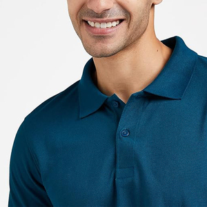 เสื้อกอล์ฟผ้าโพลีเอสเตอร์/คอตตอนกันยับราคาส่ง ถูก สำหรับเสื้อยืด ปักโลโก้ พิมพ์ลาย  แบบเรียบ  แบบวาฟเฟิล - Product Image 4