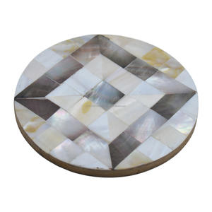 Vintage Tableware Coasters and Pads Home Decor Dinning Table and Restaurant Decor Antique Flat Coasters <b>Wood</b> Combo Set - Product Image 3