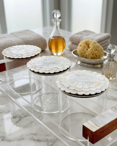 Natural craft Sea Shell Acrylic Transparent Clear <b>Box</b> for Dry Items Serving Tray with MOP Lid Customizable Size & Shape - Product Image 1