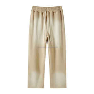 Pantalón de chándal holgado de pierna ancha con logotipo estampado de algodón 100%, pantalones de chándal Acampanados para hombre, pantalón con tachuelas, peso pesado personalizado 500 GSM, peso de tela - Product Image 5