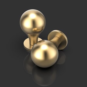 Bouton de meuble rond moleté en laiton doré brossé avec texture croisée diamantée, dessus circulaire plat et tige cylindrique pour un style luxueux - Product Image 5