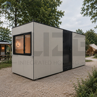Maison portable, maison modulaire préfabriquée, maison conteneur en panneaux composites d'aluminium, mini-maison, chambre, salle de bain, camping, station balnéaire