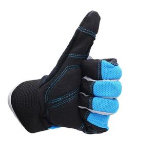 Gants de travail mécaniciens antidérapants en polyéthylène à doigts complets, compatibles écran tactile, anti-vibrations, respirants, pour assemblage industriel et sécurité - Product Image 4