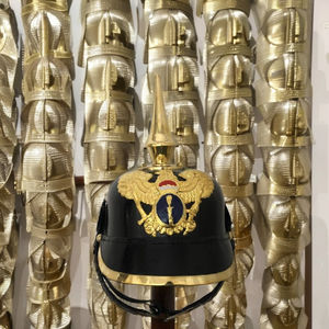 หมวกปิคเคิลเฮาเบของกองทัพทหารปรัสเซียจักรวรรดิเยอรมัน ยุคสงครามโลกครั้งที่ 1 หมวกเหล็กปลายแหลมประดับนกอินทรีขัดเงา ชุดเกราะยุคกลางสำหรับการจำลองสถานการณ์ - Product Image 2