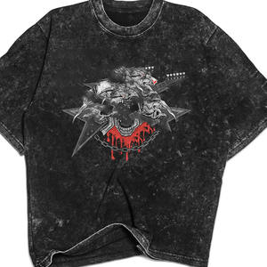 NUEVA Camiseta de Manga Corta de Algodón Tejido Oversize para Hombre de Anime One Piece, Hombro Caído, Estilo Urbano, Acabado Lavado T2 International - Product Image 6