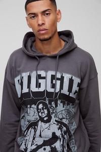 Vente en gros de sweat-shirts à capuche pour hommes en molleton avec impression numérique sous licence Biggie, coupe ample personnalisée, 100% coton, nouveau design - Product Image 4