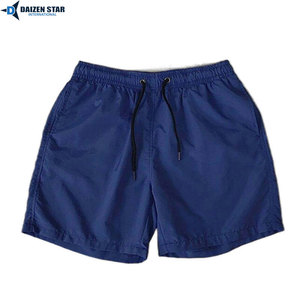 Men's <b>Black</b> Quick Dry Board Shorts Elastic Waist Drawstring Casual Swim <b>Trunks</b> Solid Color Woven Polyester Fabric - Product Image 4