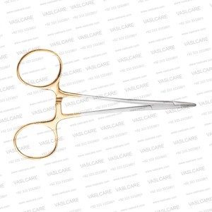 Portaagujas Webster Onyx (11.5cm) con mandíbula lisa para zurdos, puntas de carburo de tungsteno para blefaroplastia, estiramiento facial y cirugía de senos - Product Image 6