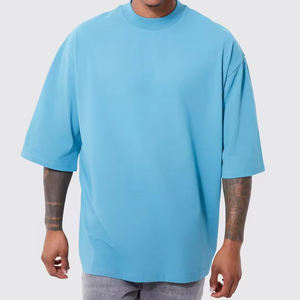 T-shirt surdimensionné de qualité supérieure, impression de logo personnalisée, t-shirt surdimensionné uni, 100% coton, t-shirt surdimensionné fabriqué - Product Image 1