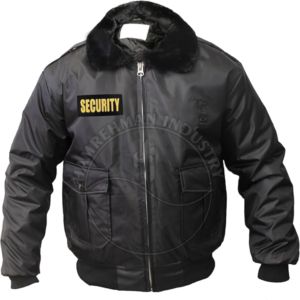 New Security <b>Jacket</b> For <b>Men</b> <b>Reflective</b> Warm Coat with Security Uniform Cotton Material Workwear Security <b>Jacket</b> Construction - Product Image 1