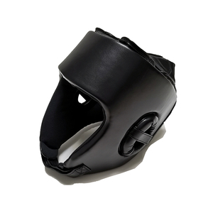 Casque de boxe en cuir PU, protection de la tête, fermeture réglable à scratch, unisexe, adulte, résistant aux chocs - Product Image 6