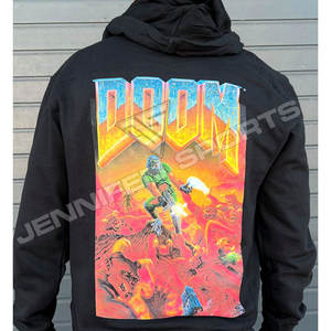 Sudadera con capucha de invierno para hombre, con cremallera, transpirable, de tejido geométrico TC, estilo gótico urbano, de alta calidad, 450 gramos, algodón de alto gramaje - Product Image 4