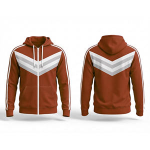 Sweat à capuche zippé personnalisé pour le sport, tissu respirant, pour hommes, femmes et jeunes, veste à capuche pour l'entraînement, vêtements de sport - Product Image 6