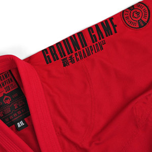 Men's Red BJJ <b>Kimono</b> 100% Cotton Durable Jiu Jitsu Uniform Adult Regular Fit Black <b>Belt</b> Included - Product Image 2